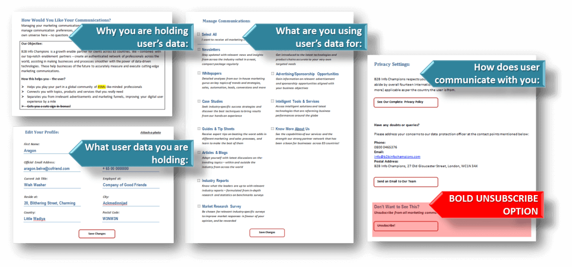 User Data Access Platform Template